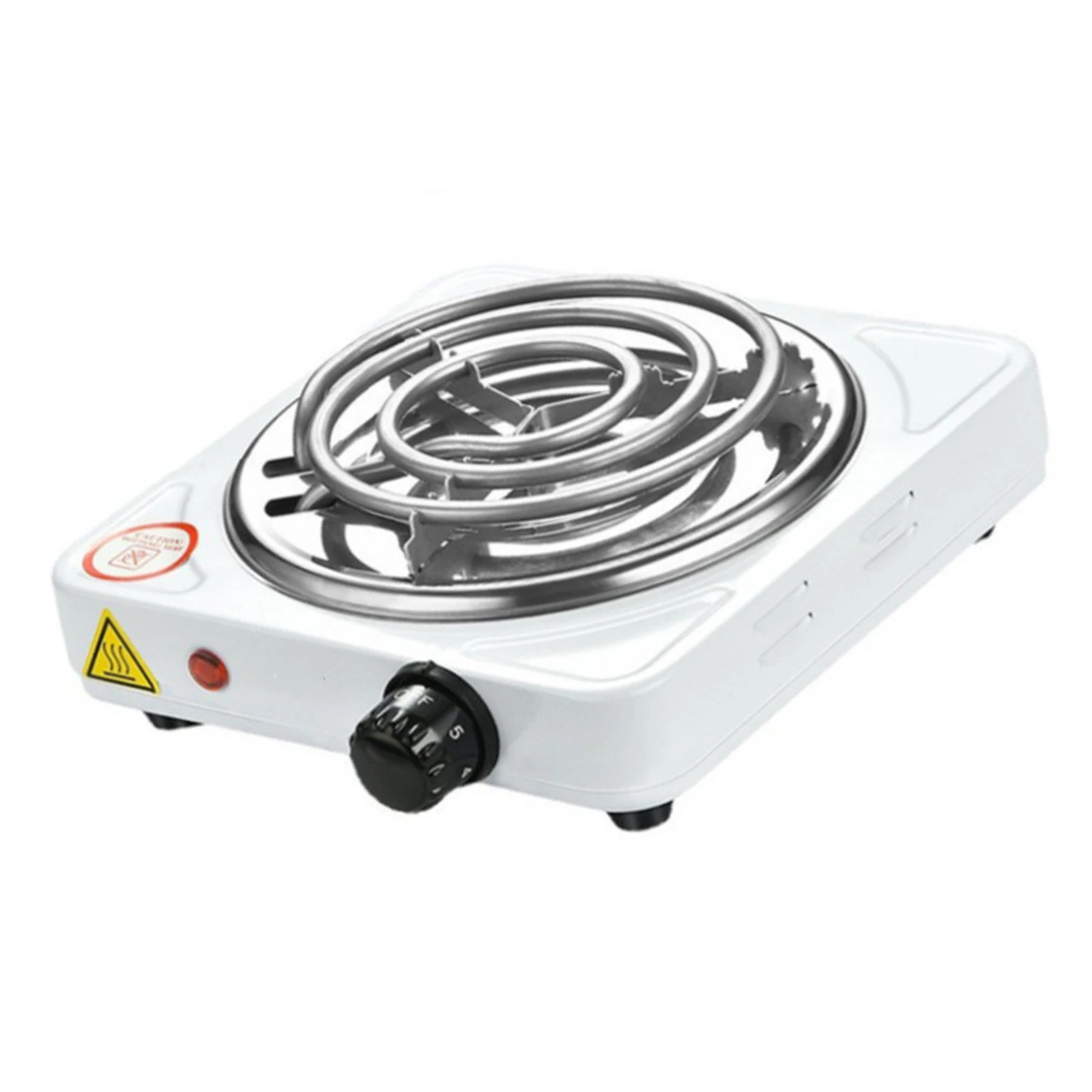 Electric Single Burner 1000W Coil Cooktop White Overheat Protection Adjustable Versatile Portable Electric Stove for Kitche image 5