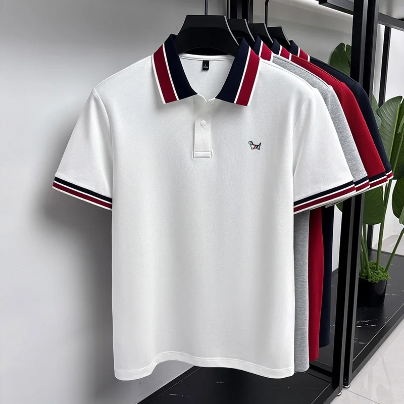 Designer Original Sommer Herren Kurzarm-POLO-Shirt Gestreifter Kragen Knopfleiste Hochwertige Stickerei Mode Lässige Herrenbekleidung – Detail 18