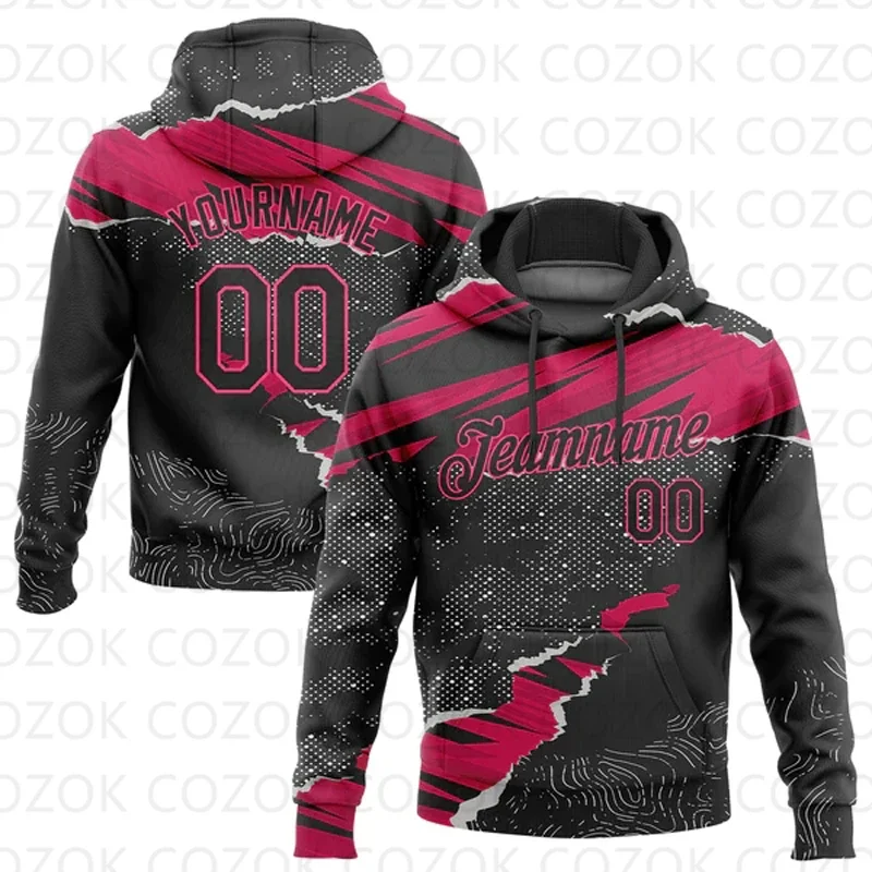 

Customized Hoodies Red Decorative pattern Color Jersey 3D Printed Unisex Pullovers Hoodie Casual Sweatshirts