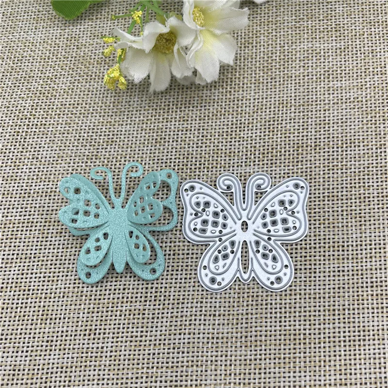 Butterfly coration Metal cutting dies mold Round hole label tag Scrapbook paper craft knife mould blade punch stencils dies