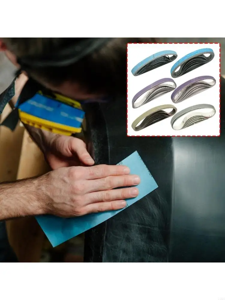 36Pcs/Pack 12Inchx0.5Inch Sanding Belts strong Material Tool Sharpening Sanding Belt For Metal And Plastic Tasks