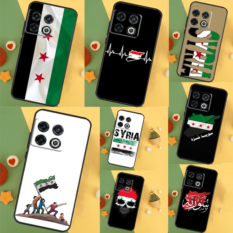 Syrian Syria Flag Case For OnePlus 12 11 12R 10 9 Pro 10R 9R 8T 10T Nord 2 2T CE 3 Lite CE4 N10 N20 N30 Cover