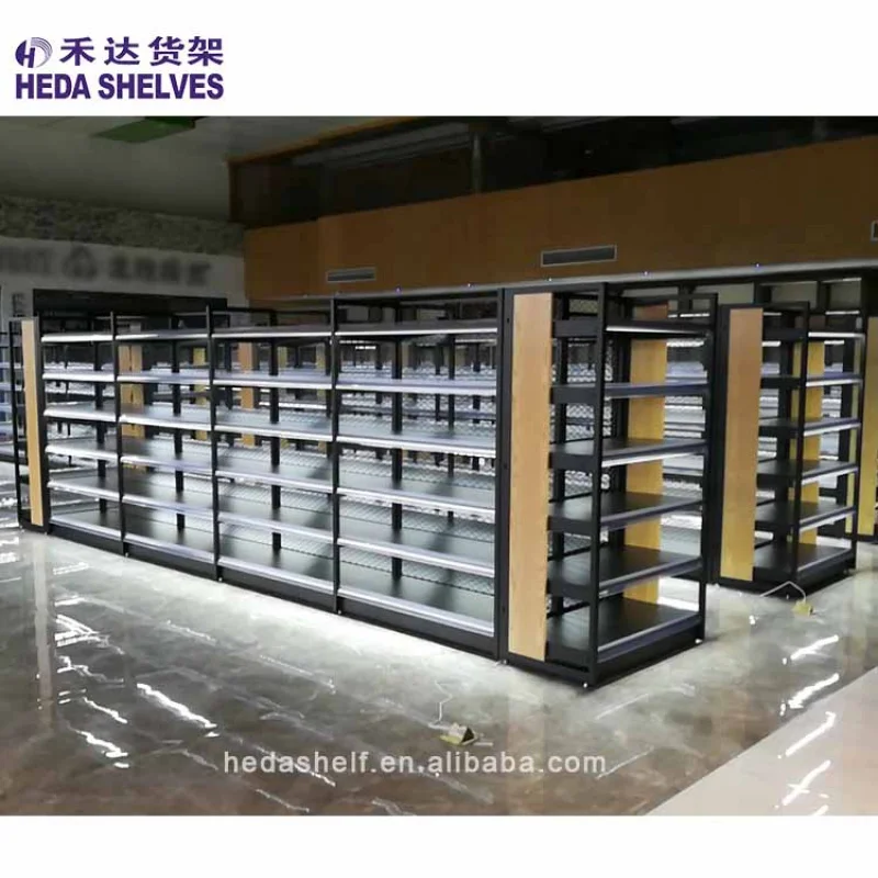 مخصص. رفوف متجر خشبية متجر الخمور رفوف جندول متجر عرض الرفوف #6