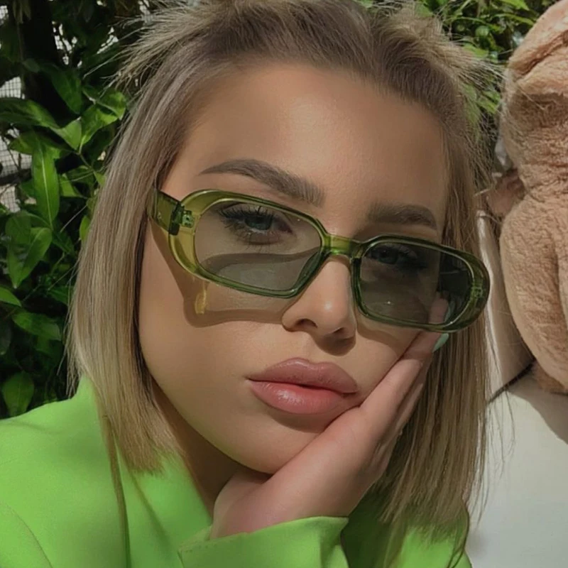 

Солнцезащитные очки в стиле ретро для мужчин и женщин, Модные Винтажные зеркальные солнечные аксессуары в квадратной оправе, в стиле панк