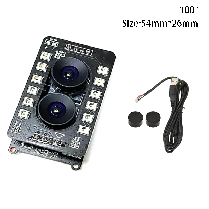 Full HD 2MP Camera Module for Live Detection Face Recognition Camera 1080P Dual Lens HDR IR Night Vision USB Binocular Cam