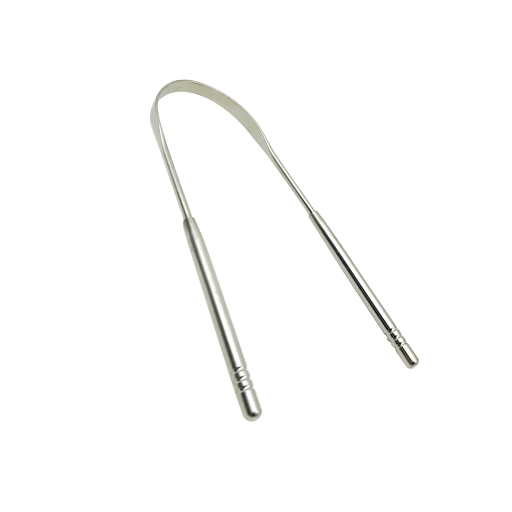 

Oral Tongue Scraper Stainless Steel 13x95x05cm Adjustable Design Fits All Mouths Removes Bacteria Tongue Cleaner Scraper