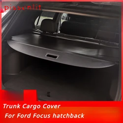 Trunk Cargo Cover For Ford Focus hatchback 2005-2019 Security Shield Rear Luggage Curtain Retractable Privacy Car Accessories