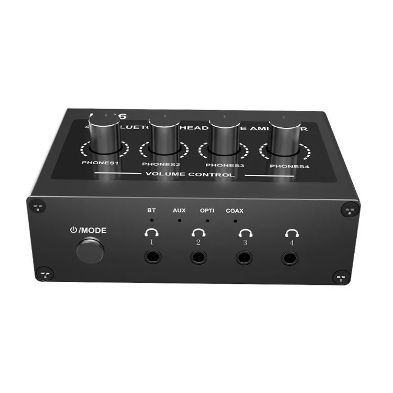 H-06 Bluetooth Earphone Amplifier One Input Four Output Preamp Distributor One Input Four Output Headphone Amplifier