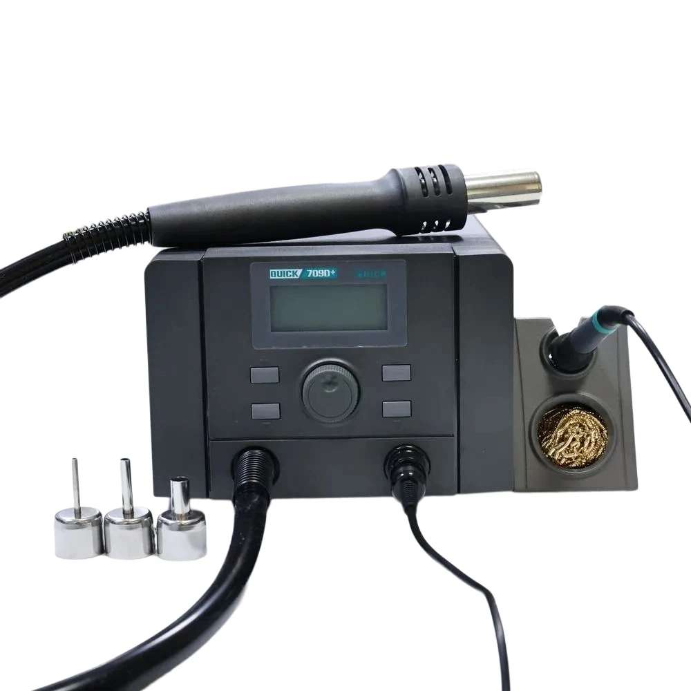 

quick 709D+ 1350W 100-500℃ adjustable reworking station hot Air gun station,precise temperature control soldering station