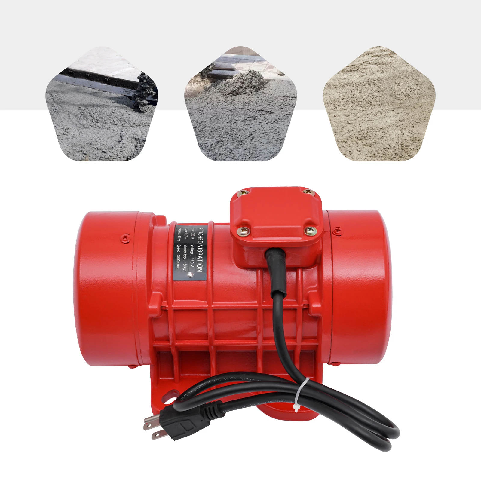 Concrete Vibrator Vibration Motor, Electric Vibrating Vibrators for Shaker Table, Concrete Vibrating Motor