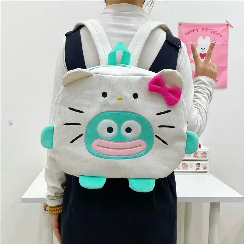 Sac à dos en peluche Sanurgente pour enfants, sac à bandoulière étudiant, cartable de grande capacité, Hello Kitty Cartoon, Hangaii, Mongolie, Transform, nouveau