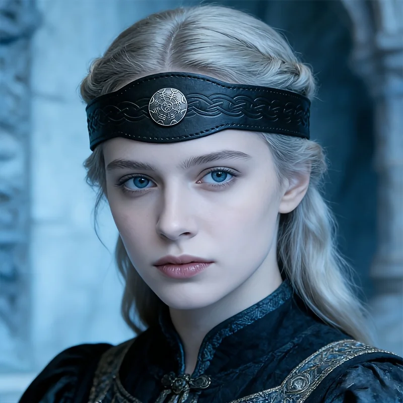 Medieval Nordic Style Headband, Suitable for Halloween, Renaissance, Role-Playing, Stage Props, Etc