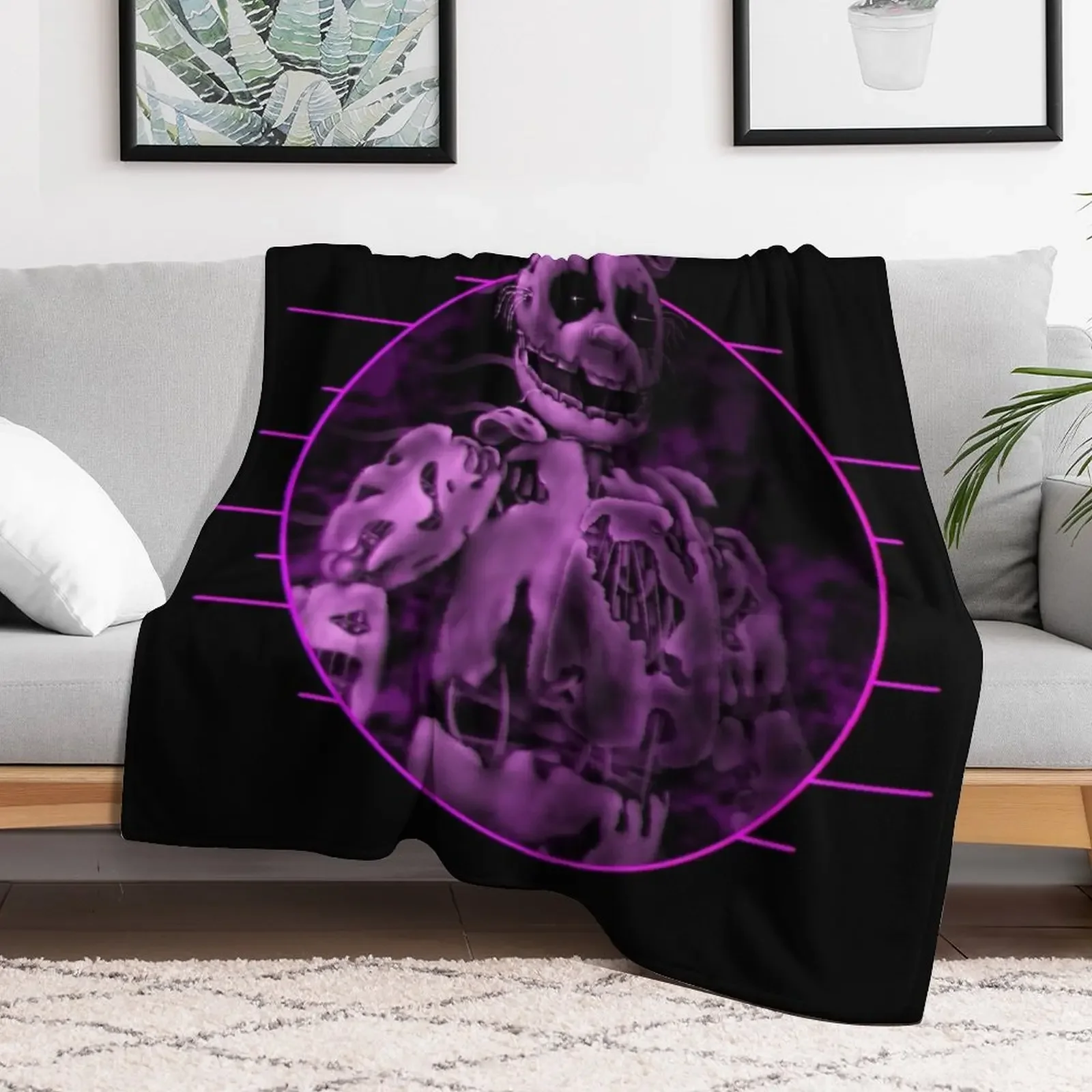 Ghostly Springtrap Throw Blanket for babies Luxury Thicken Blankets