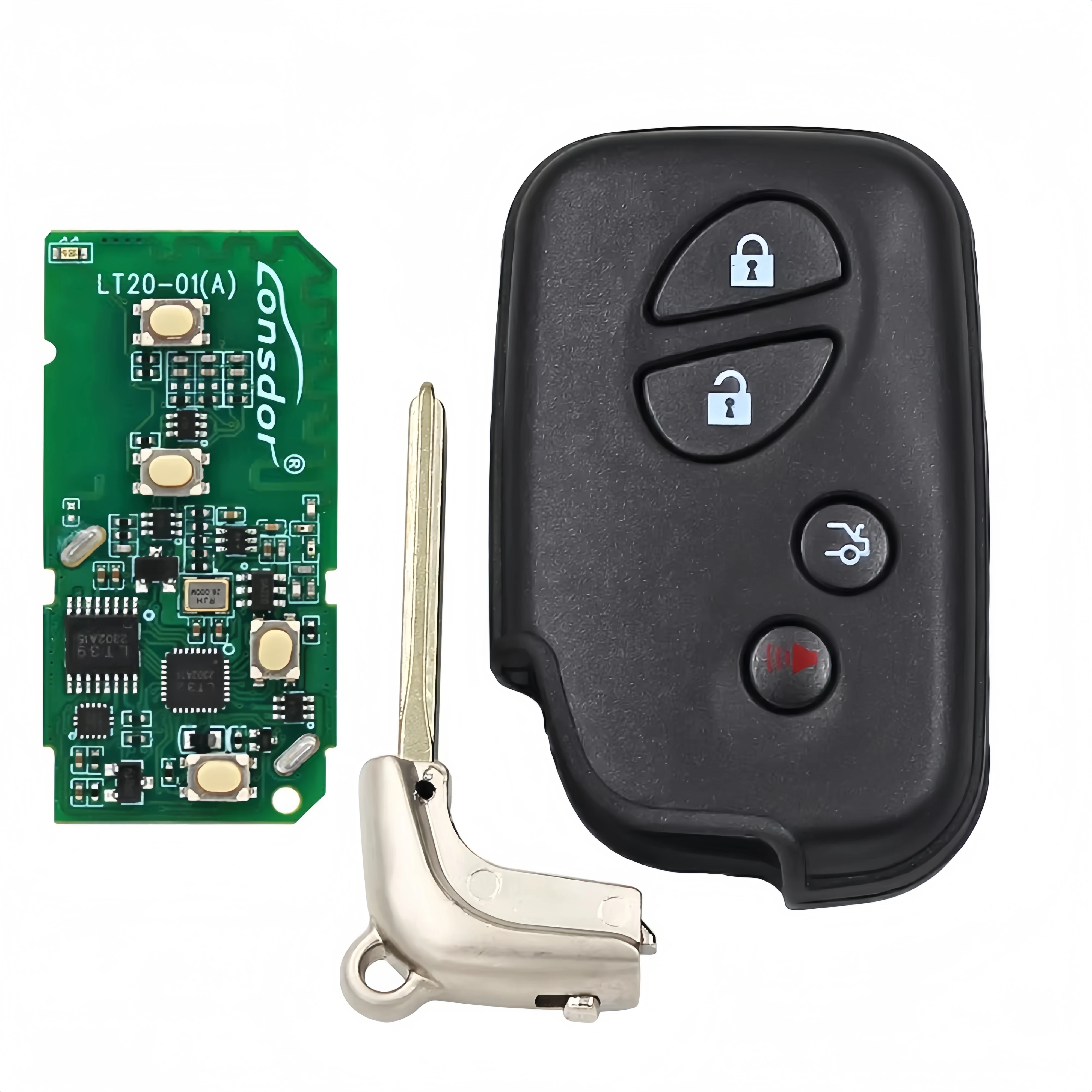 XJMYNB LT20-01EN Universal Smart Remote Key Keyless For Lexus ES IS LS For Toyota Prado RAV4 Corolla Camry 4D Chip 312-434Mhz