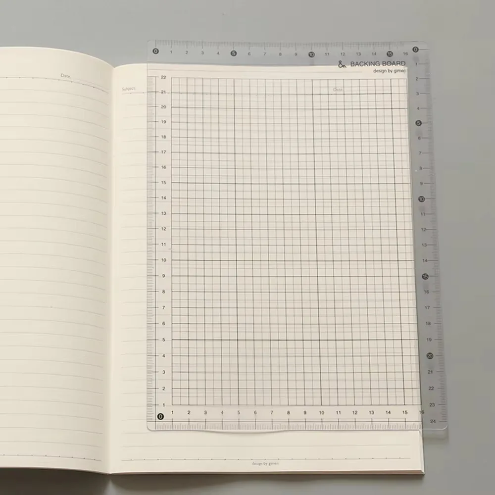A4/B5/A5 Learning Pad Transparent Grid Scale Ruler Non Slip Student Writing Board Test Stationery School Supplies