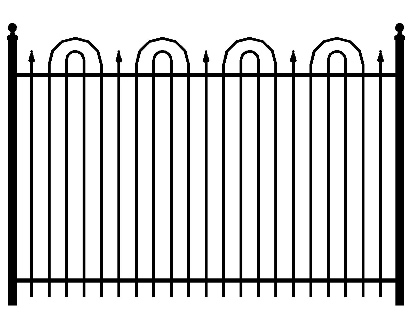Wholesale Cheap Outdoor 8 'Tall Steel Fence Steel Fence 36' 8 'Galvanized Steel Fence