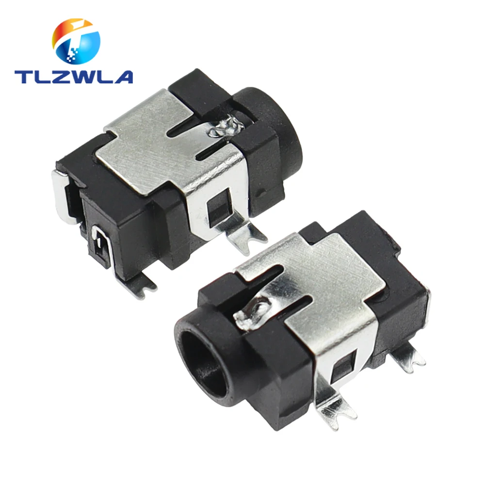 10PCS DC031A DC Power Supply Jack Socket Female Panel Mount Connector 3.5mm 1.35mm DC-031A 3.5*1.35