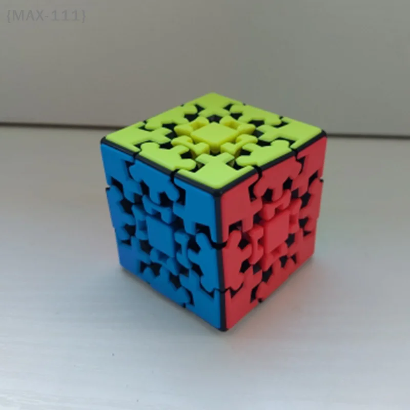 【F2-MAX111】3x3 Gear Cube Original Stickerless Smooth and Gear Mechanism Perfect Puzzle