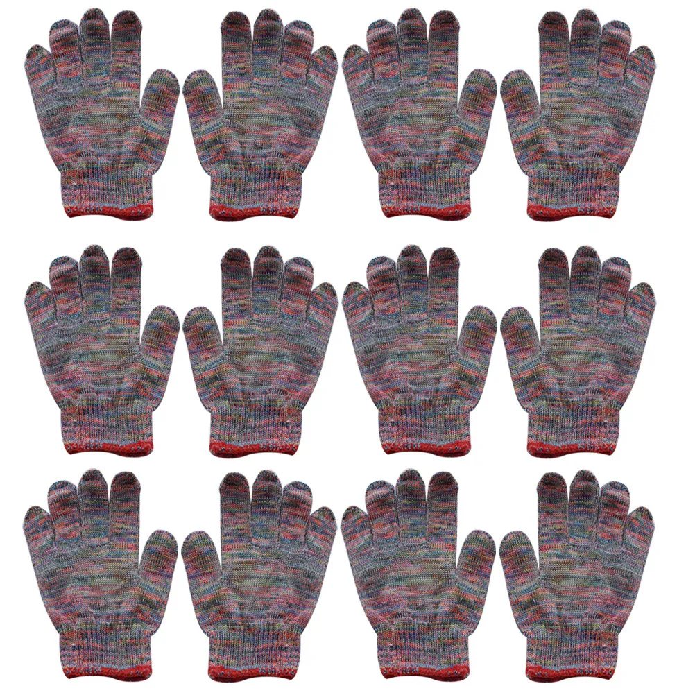 

12Pairs Wear-Resistant Garden Gloves Premium Flexible Non-Slip Working Gloves for Gardening Planting Weeding Pruning Greenhouse