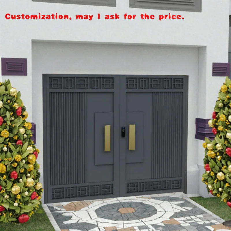 

custom.Design of Sliding Automatic Double Main Courtyard Fence