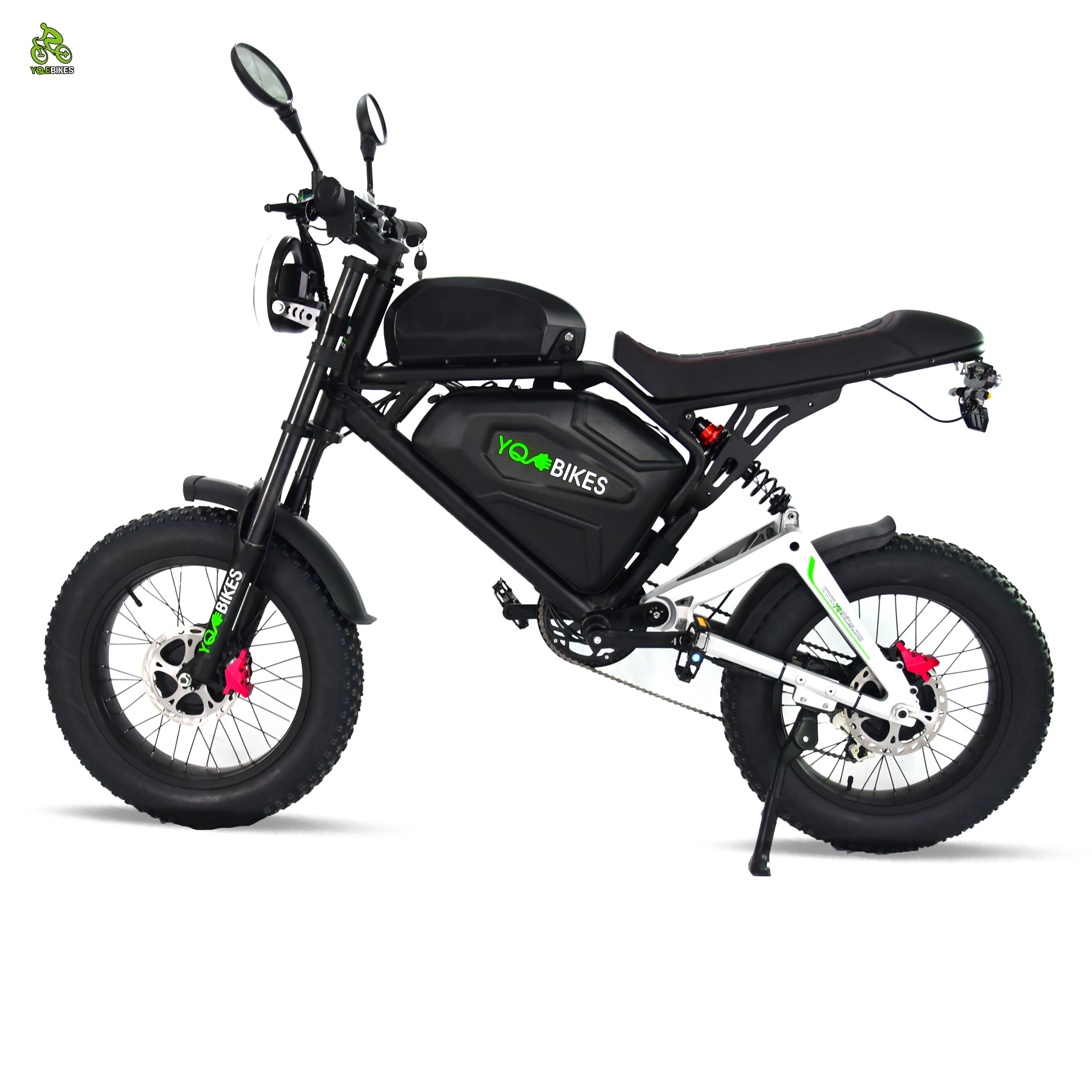 Super Cool 3000w 40Ah Fatbike Bluetooth Color Light Dual Drive Racing Electric Bike Full Suspesnion ebike Mountain Adult e bike