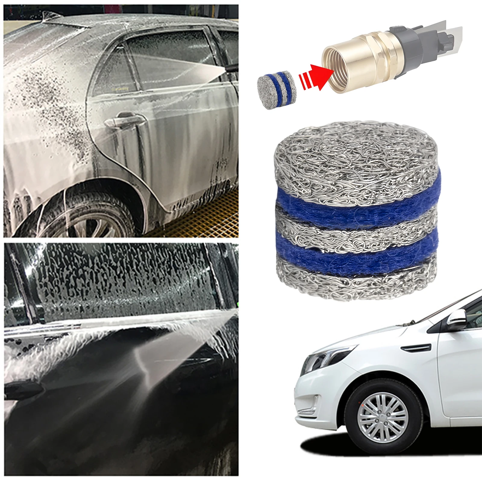 

Пенопластовая пушка, сетчатый фильтр, мойка высокого давления, детали для снежной пены для мойки высокого давления, детали для пенопласта для снега