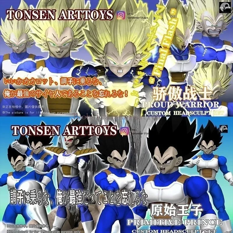 In Stock, Brand New SHF Body Suitable for Tomato Vegeta, Four Colors, Head Sculpting Bag, Model Toy Movable Collection Gift