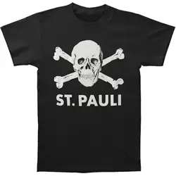 Men's  St. Pauli Skull Tee T-shirt Small Black