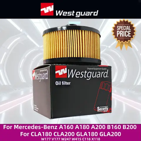 Westguard 오일 필터, 메르세데스 벤츠 A160 A180 A200 B160 B200 CLA180 CLA200 GLA180 GLA200 W177 V177 W247 W415 C118 X118, MH2100
