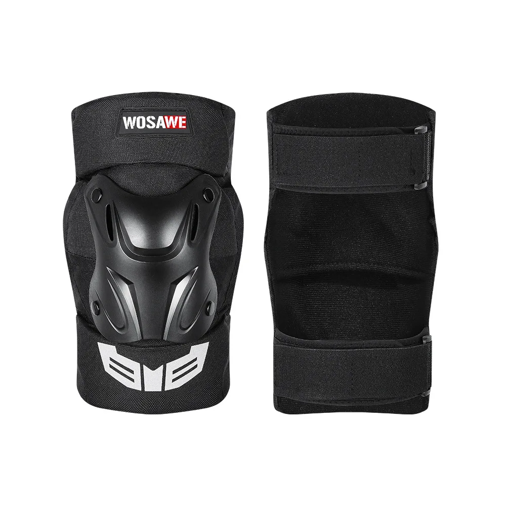 WOSAWE Motorcycle Knee Pads Adult Hard Shell Adjustable Leg Guards Motocross Off Road Motorbike Riding Gear Knight Style