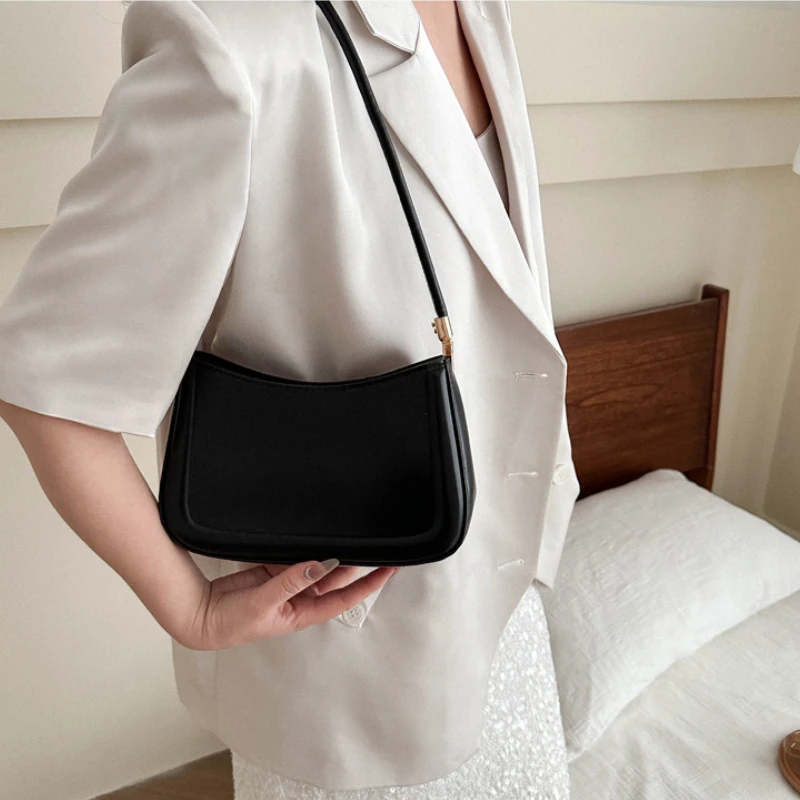 

Новые модные ретро-сумки 2026 года: популярные повседневные однотонные текстурированные сумки через плечо для женщин