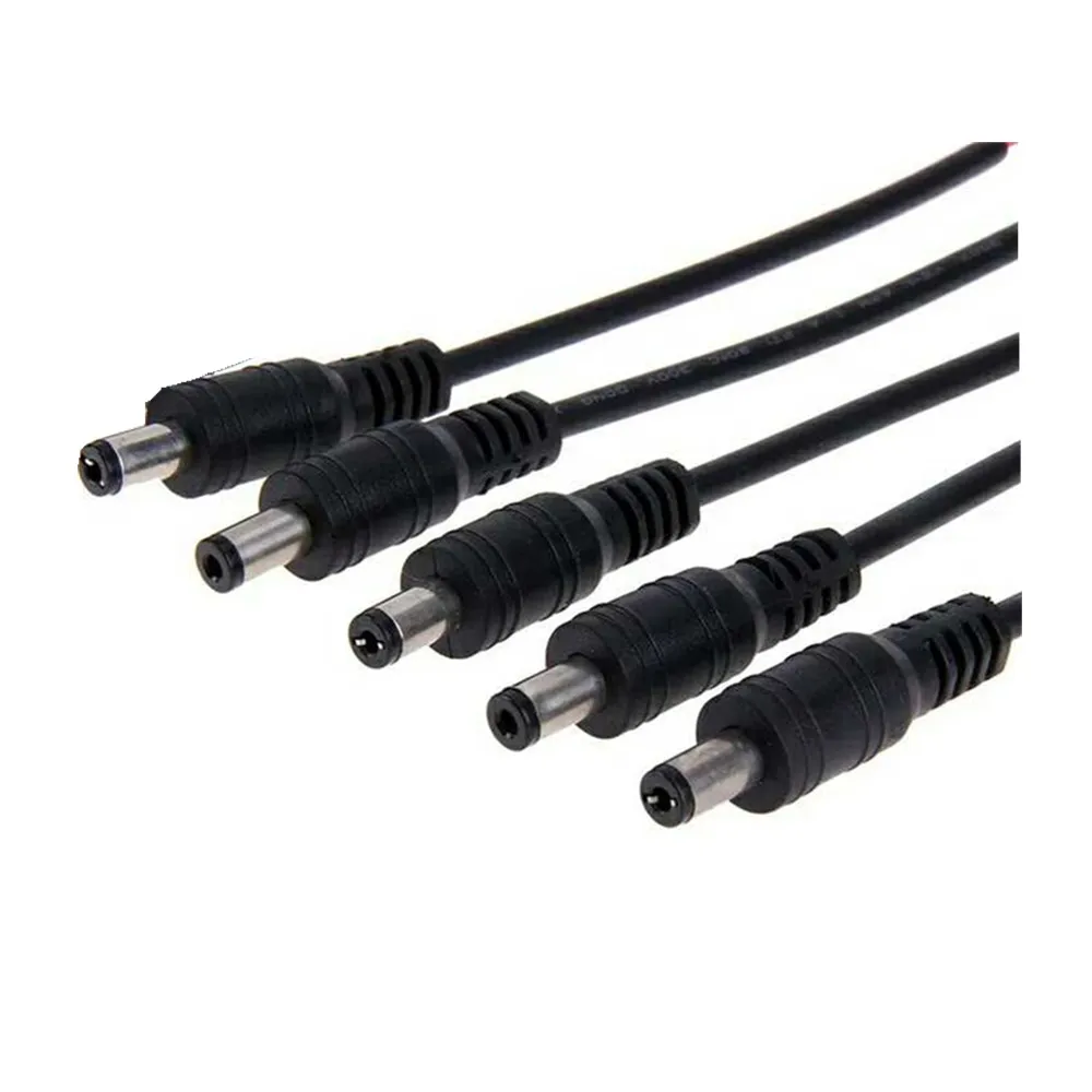 Hot Sell DC 5.5x2.1 male female Connector Plug Cable Wire For CCTV Camera and 3528 5050 LED Strip Light