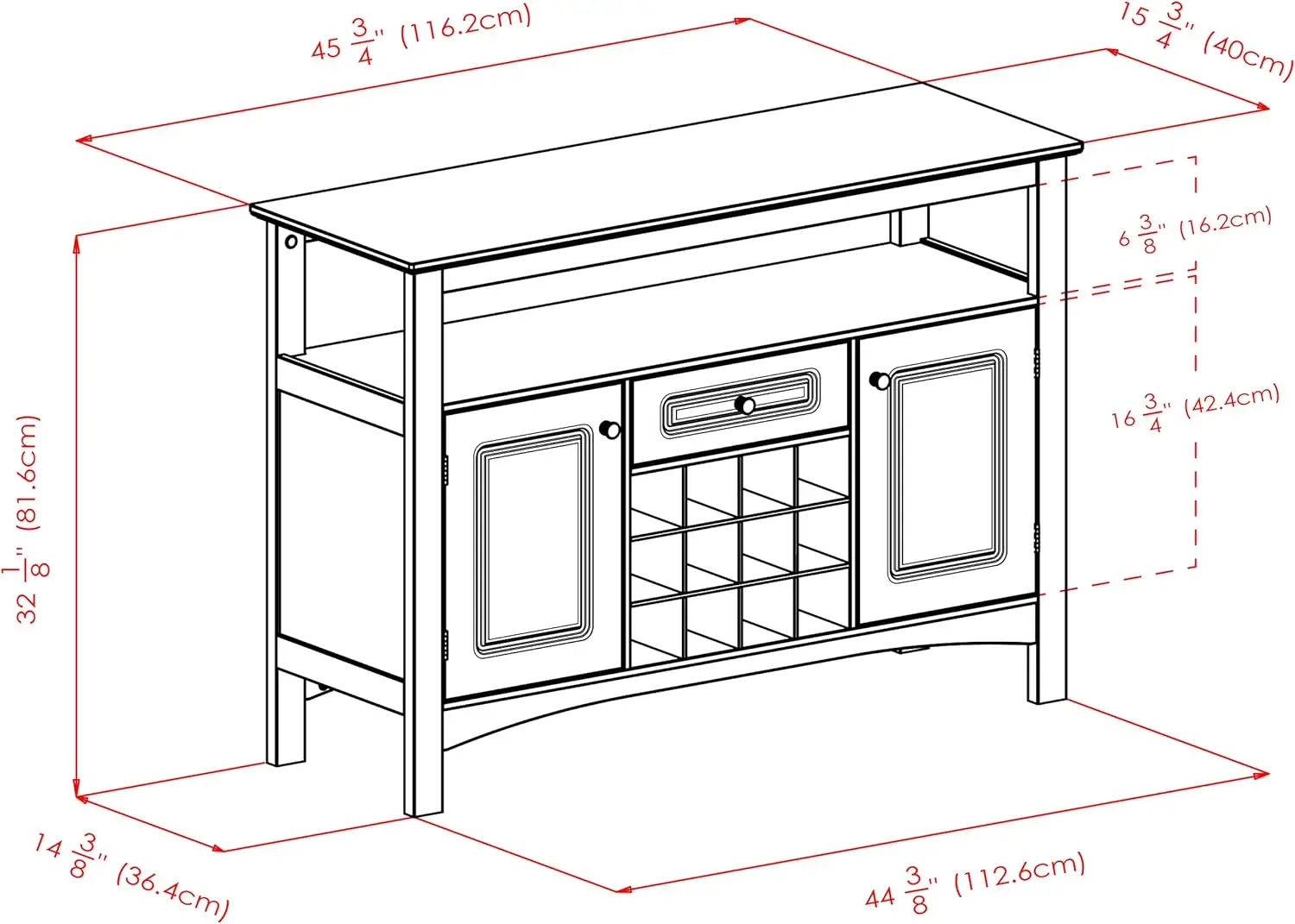 Buffet Diaspro, Nero
