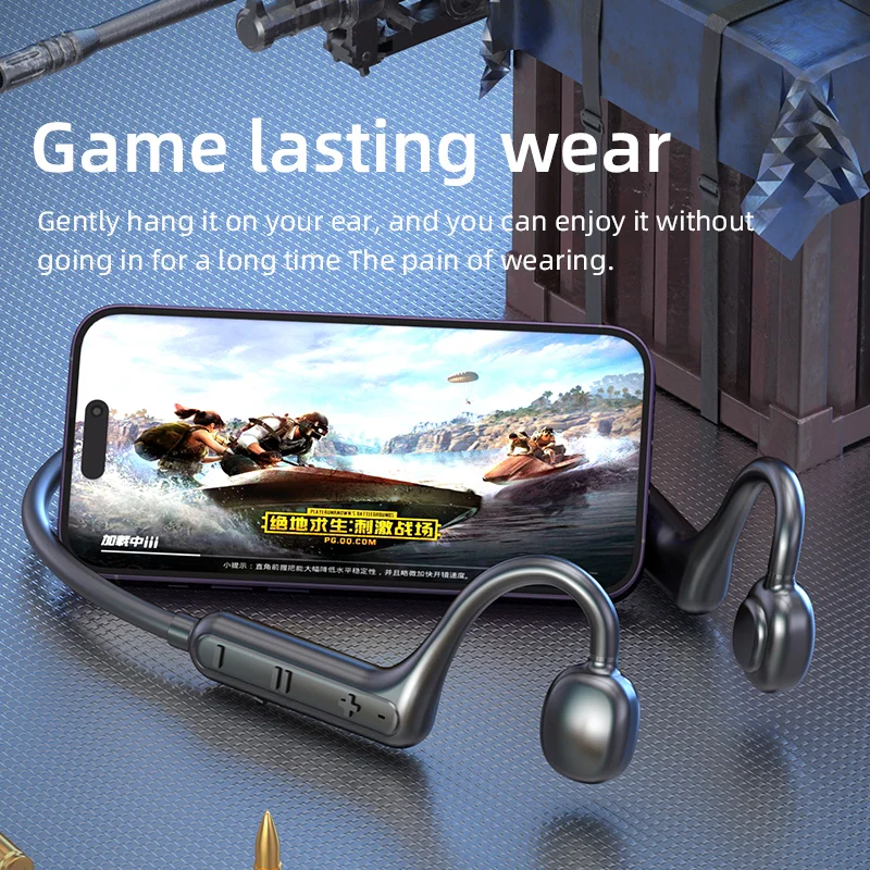 Bone Conduction Wireless Headset Waterproof Neck Wearing Bluetooth Headset High Power Stereo Sound Boot 168 Hours Headset