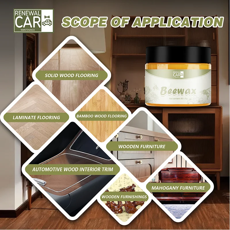 Автомобильный пчелиный воск - 100% натуральный, для салона автомобиля и деревянных поверхностей дома. Очищает, польскую, защищает, восстанавливает блеск. Простота в использовании