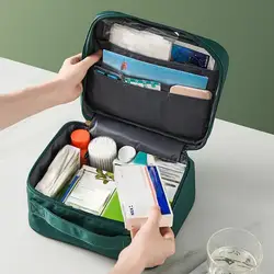 1PC Convenient To Carry Medical Bag Household Emergency Supplies Reserve Outdoor Car Medical Bag Large Capacity Drug Storage Bag