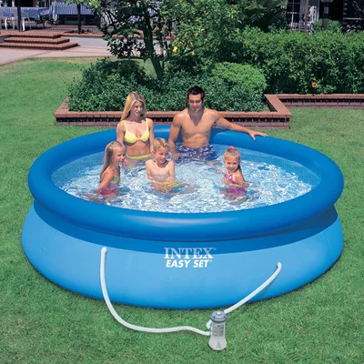 Simple Dish-Shaped Inflatable Swimming Pool for Kids Adults Family Multi-Use Fish Pond Water Play for Home Backyard Summer Use