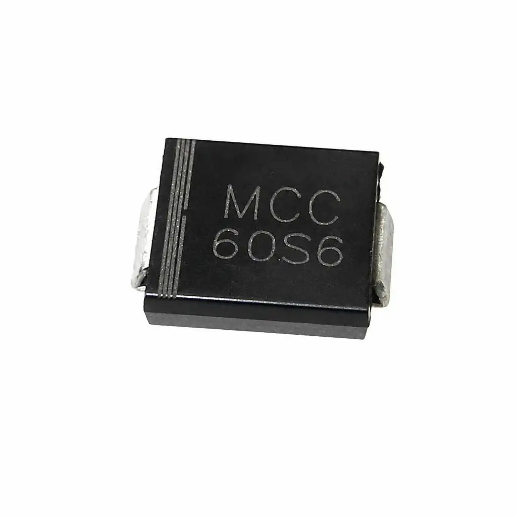 (100 pcs) SMLJ60S6-TP DO-214AB (Marking 60S6) - Standard Recovery Diode 600V 6A 1V