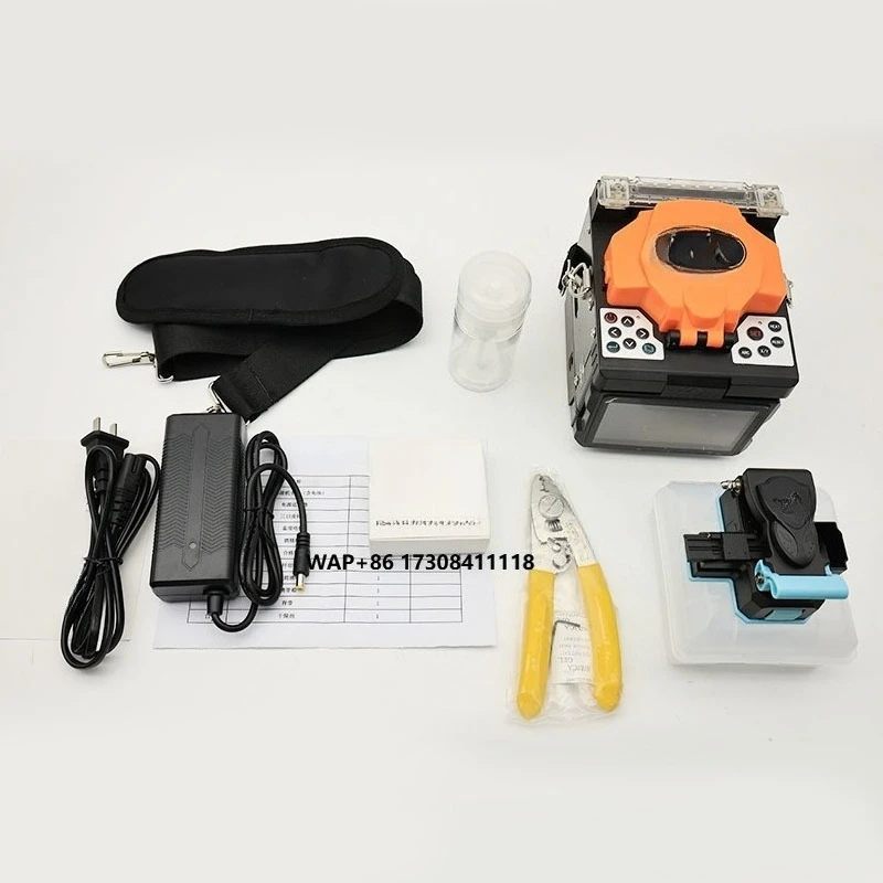 Hy801 Optical Fiber Welding Machine with OPM and VFL 4.3 Display 4 Motors 5800mAh Fiber Fusion Splicer