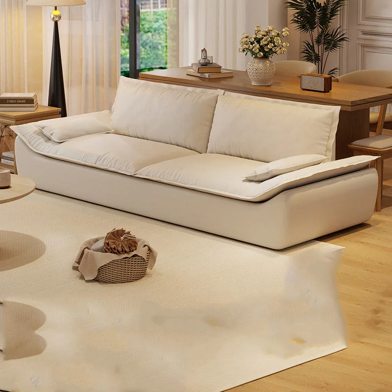 

Bedroom Lounge Living Room Sofas Relaxing Floor Designer Modern Nordic Outdoor Sofa Minimalist Leather Divano Trendy Furniture