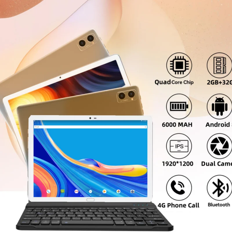 

Newest Sales 10.6 INCH Android 8.0 Tablet PC A9 MTK9797 4G Phone Call Quad-Core RAM 2GB DDR 32GB ROM Type-C 6000 MAH WIFI