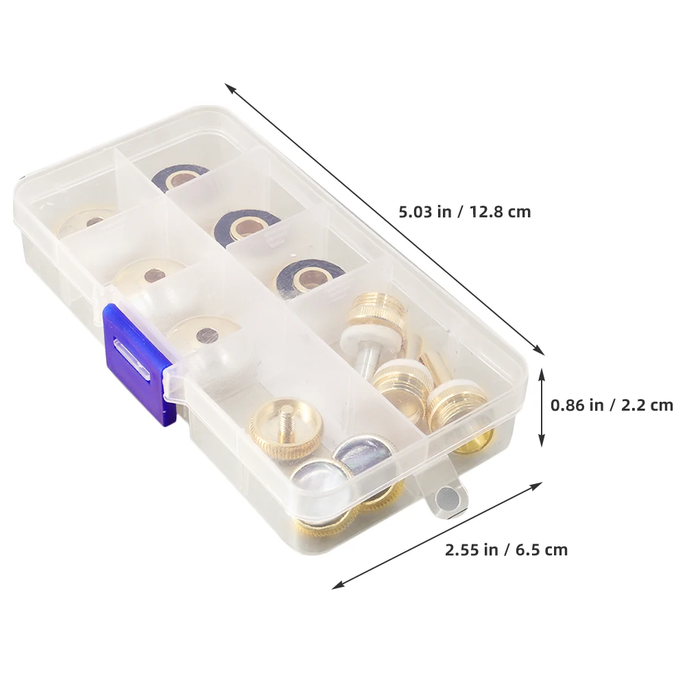 

1 Set Trumpet Piston Button Buckles Replacement Accessories Caps Tools Durable Metal Snap Press Cover Key Upgrade Portable Small