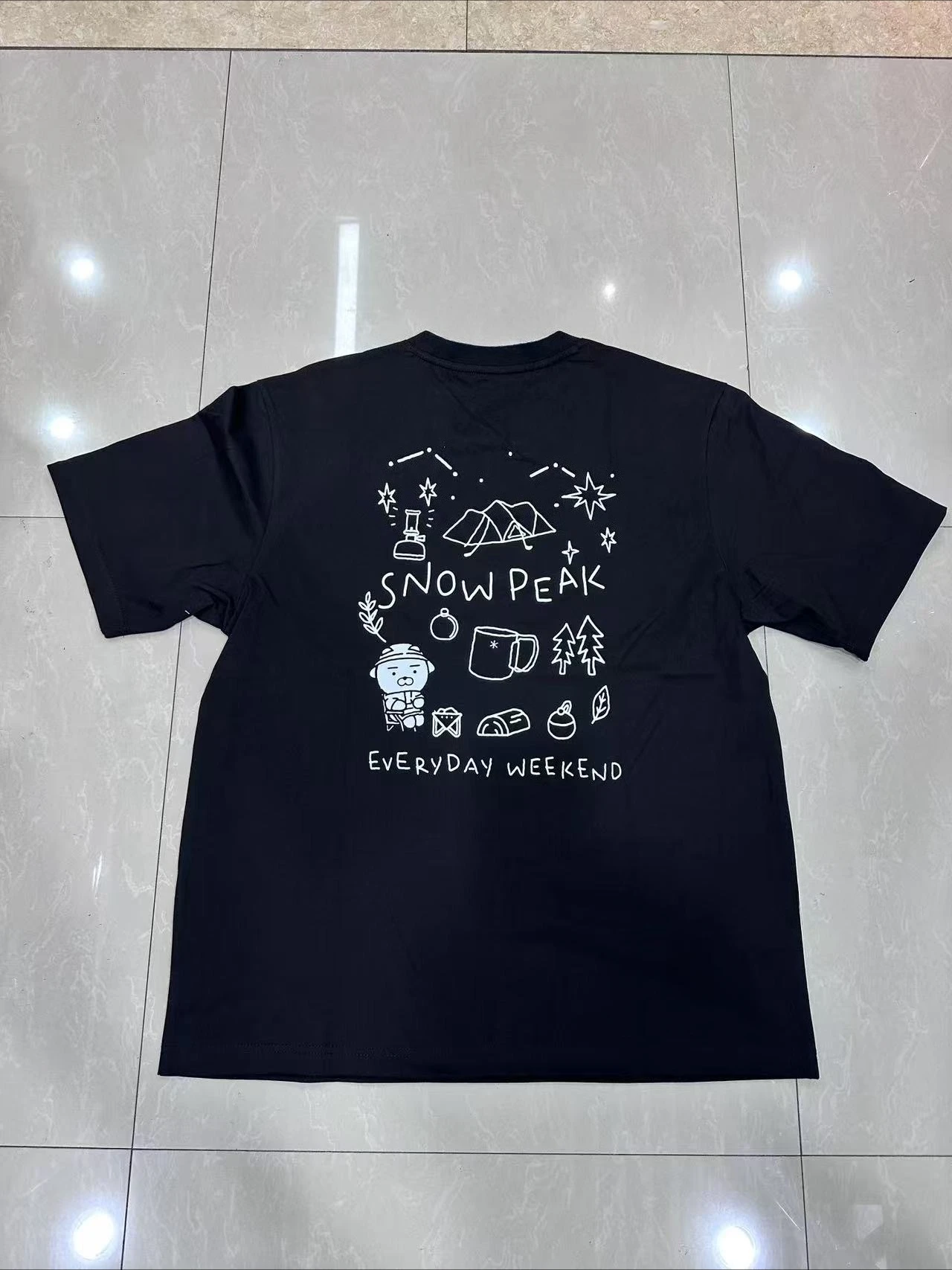 Funzione esterna giapponese Sp Mountain Snow Maple Viaggio urbano Ciclismo Campeggio T-shirt in cotone a maniche corte per uomo e donna