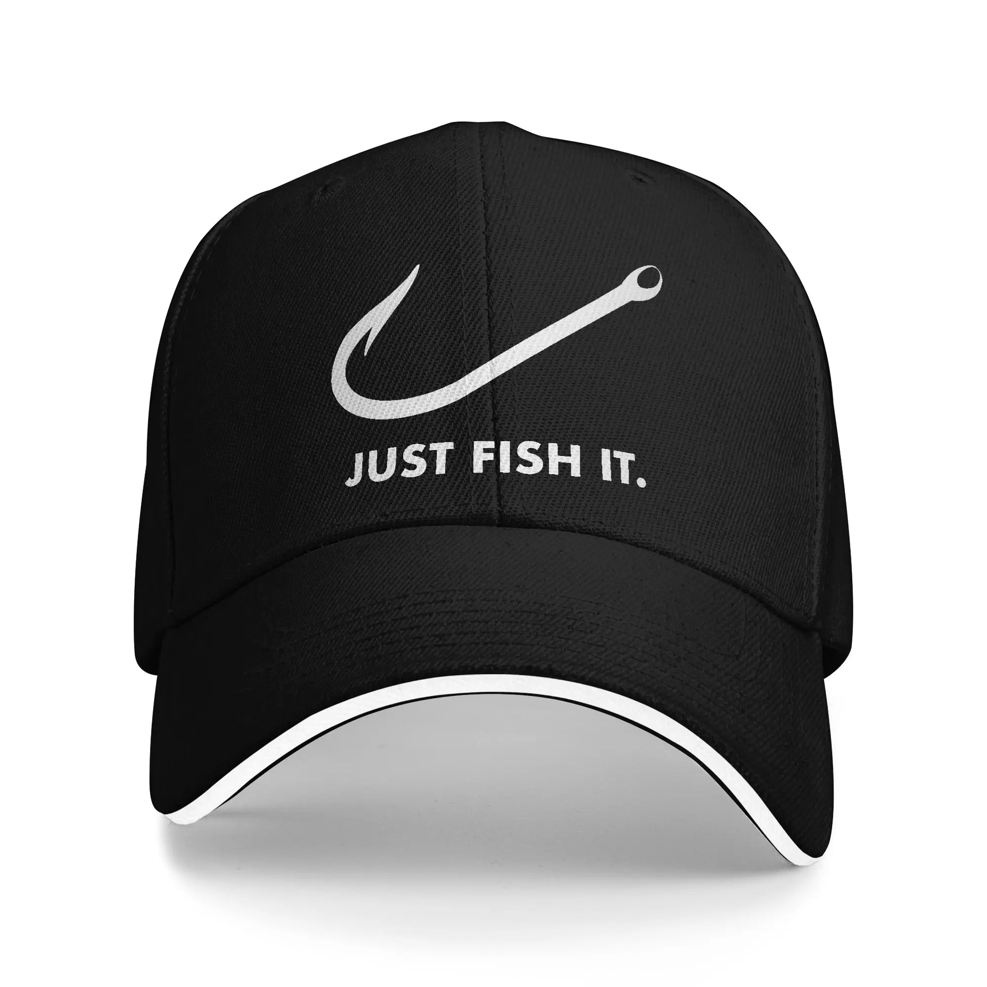 

Персонализированная бейсболка для рыбалки Just Fish It, дышащая кепка для женщин и мужчин, уличная модная кепка-снепбэк для рыбаков