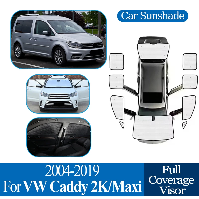 

For VW For Volkswagen Caddy 2K Maxi 2004~2019 Car Full Coverage Sunshade Anti-UV Window unshade Sunshade Cover Protection Board