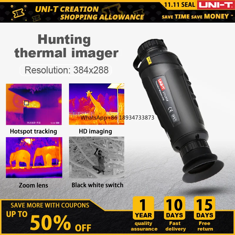 UNI-T Hunting Thermal Imager UTX318 Handheld night vision sight Outdoor Monocular Observation Infrared Thermal camera