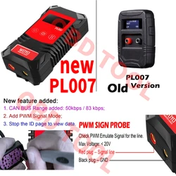 WOYO PL007 CAN LIN PWM Tester Auto-recognize CAN-H  CAN-L Check PWM Signal Mode Read Baud Rate for Automotive Diagnostic Tools