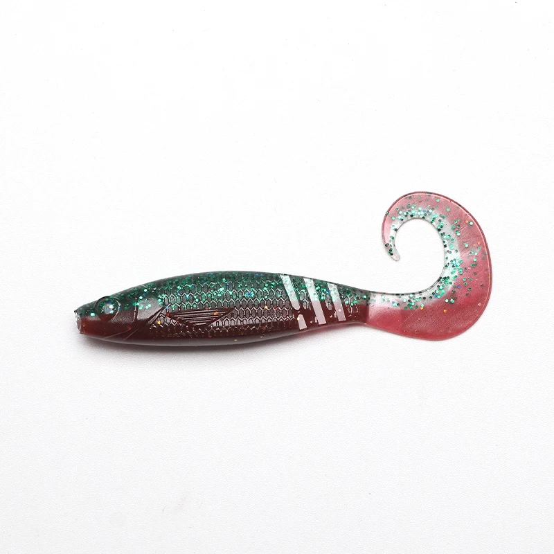 HAIMALUO Artificial Wobblers Fishing Lures Easy Shiner Soft Baits Silicone Shad Worm Bass lure Artificial Tackle Swimbait
