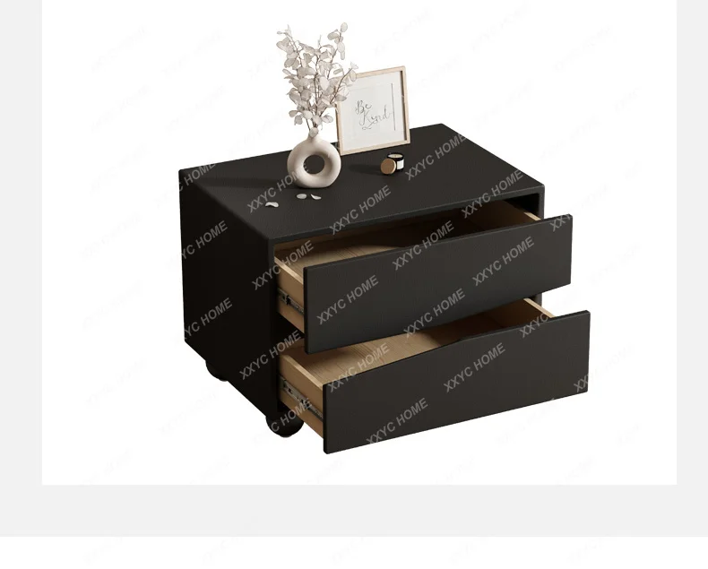 Modern  Nightstands Elegant Trendy Design Storage Simple Night Table Cream Style Bedroom Furniture