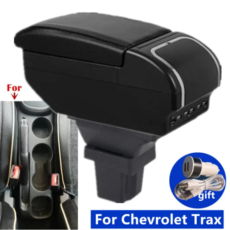 Auto Armlehne Für Chevrolet Trax Armlehne Box Für Chevrolet Trax Tracker Arm Auto Lagerung Box Zubehör 2015 2016 2017 2018 2019
